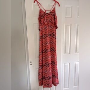 Target Xhilaration Aztec printed knit maxi dress - great for vacation